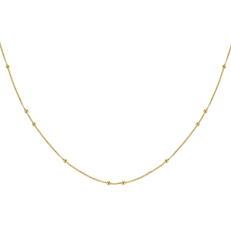 MerlePerle Freja-Halskette in vergoldete MN-628-gp