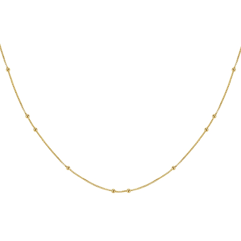 MerlePerle Freja-Halskette in vergoldete MN-628-gp