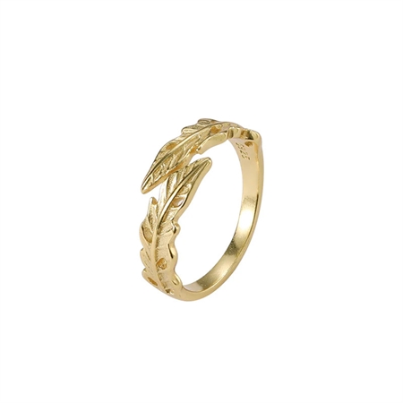 MerlePerle Feline Ring aus vergoldetem Silber MR-203-gp