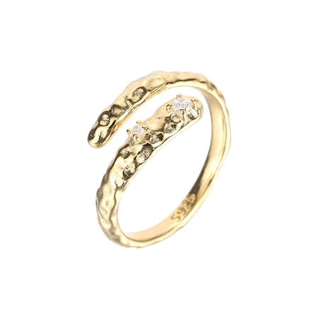 MerlePerle Mabel Ring aus vergoldetem Silber MR-204-gp