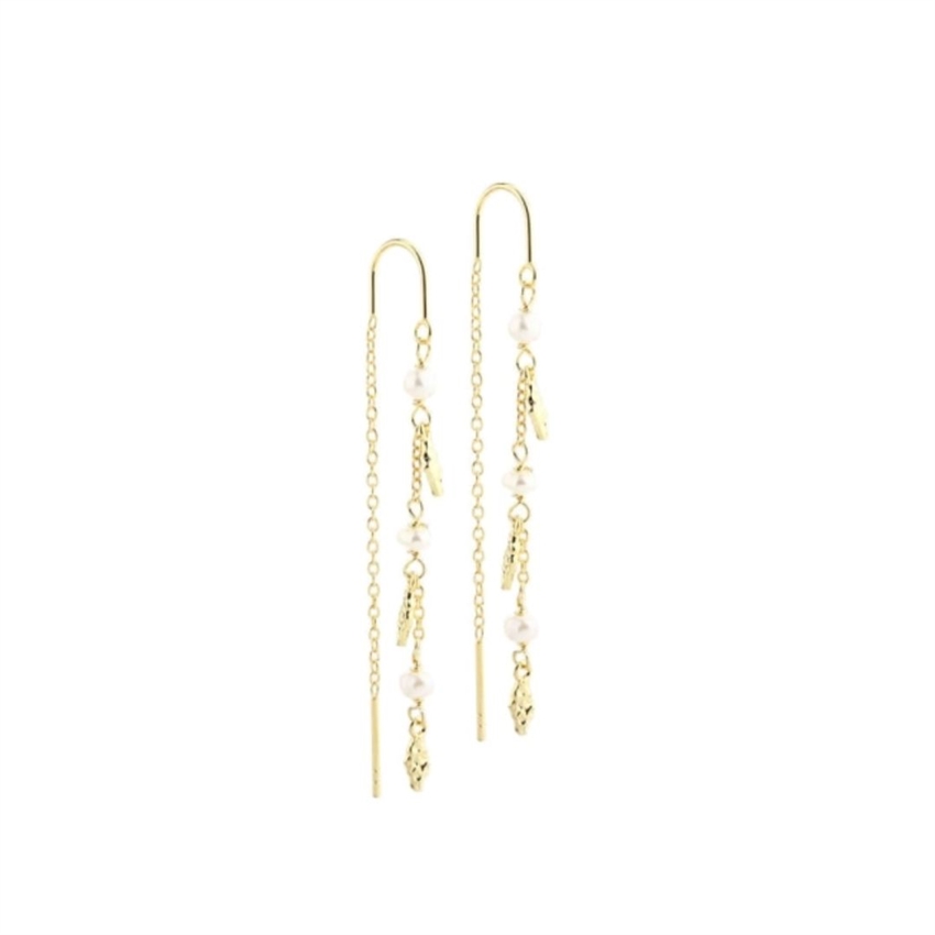 Aqua Dulce - Peachy Earhook in vergoldetem Sterlingsilber