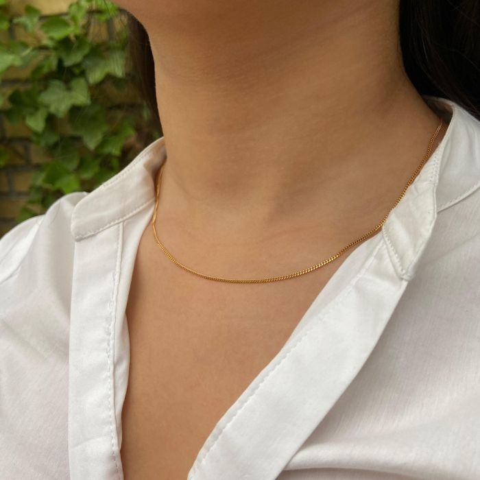 Pico - Norah Halskette in vergoldetem Silber