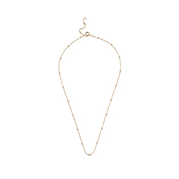 Enamel Beaded Chain Halskette in Vergoldet Silber N141G