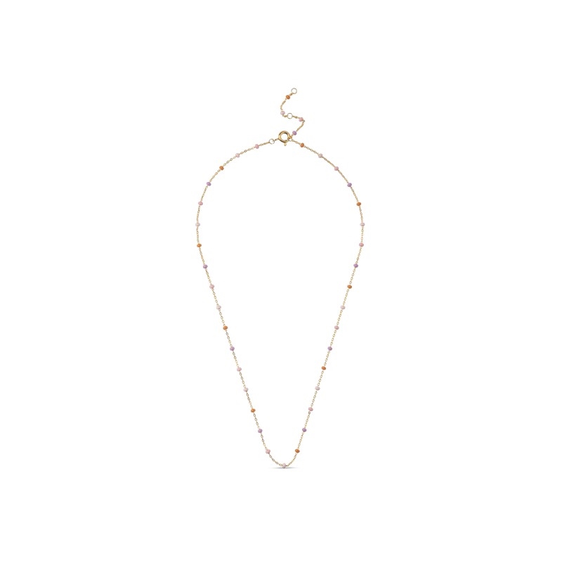 Lola Blush Halskette in vergoldete silber von Enamel