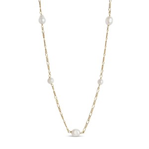 Enamel - Brielle Halskette mit Perlen in vergoldete silber