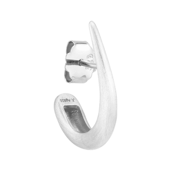 Orbis Drop Stud in gebürstetem silber von Jane Kønig 1