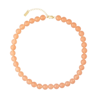 Die große Candy Coral Papaya Halskette von House of Vincent