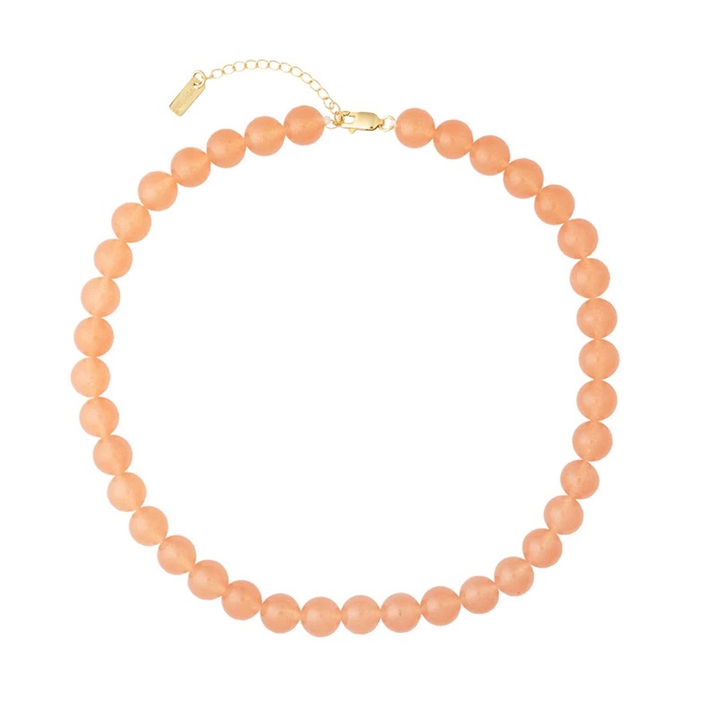 Die große Candy Coral Papaya Halskette von House of Vincent
