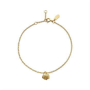 Maanesten - Perla armband i vergoldete silber mit Perle