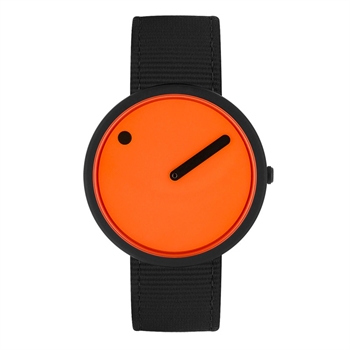 Picto - Signal Orange Zifferblatt und Manta Ray Black Armband