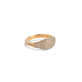 Sparkling Mary vergoldeter ring  von Enamel Cph R72G-clear
