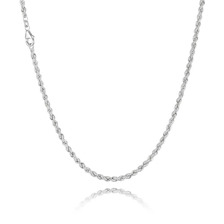 Cordel Halskette in silber (Verschiedene Größen und Längen)