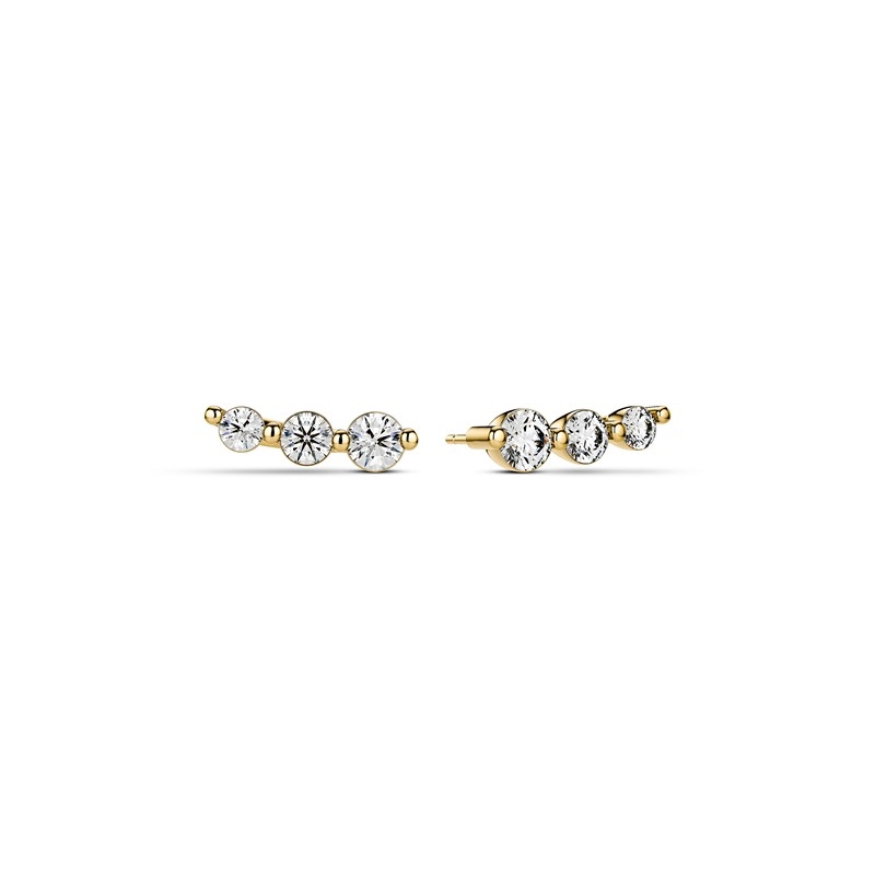 Tiara Piccolo Diamant Ohrstecker in 14 kt Gold Sif Jakobs