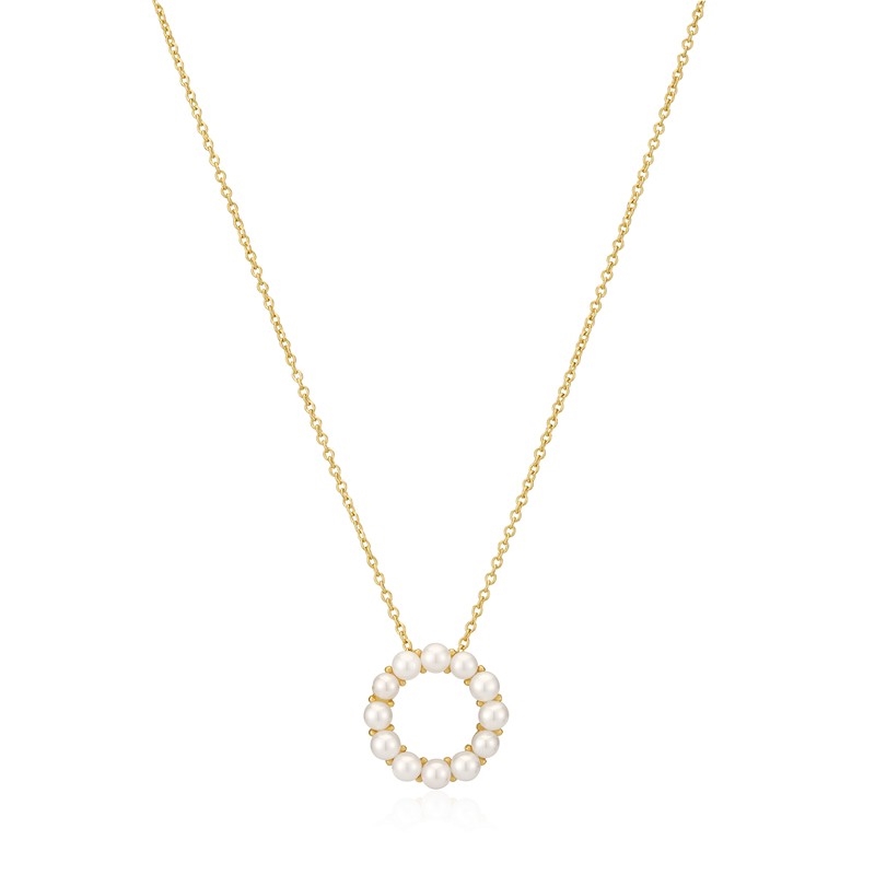 Sif Jakobs - Biella Altro Perla Halskette aus vergoldete silber mit Perlen 