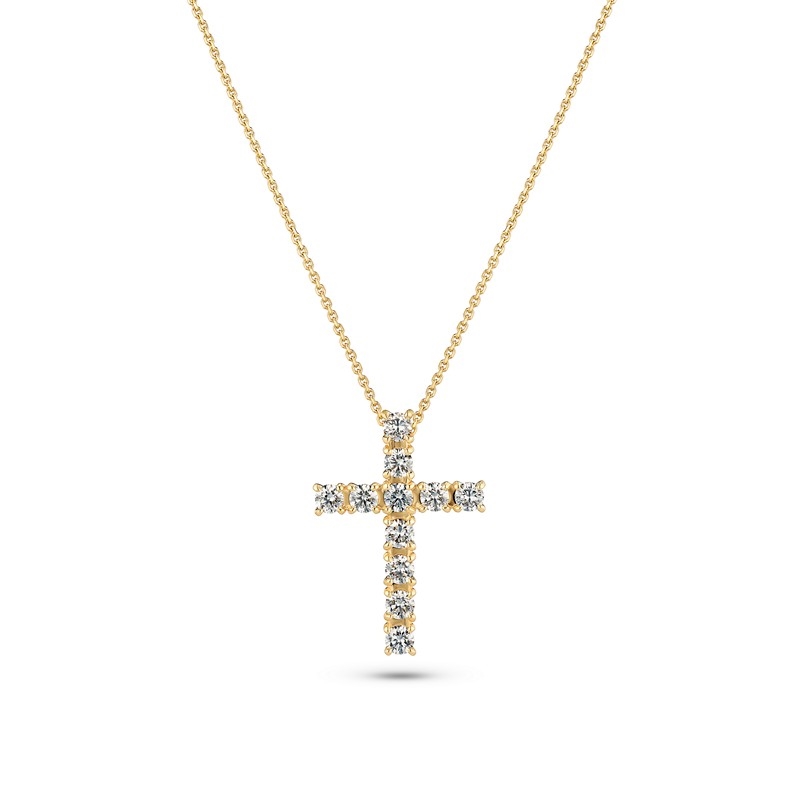 Alba Croce Diamant Halskette 0,64ct in 14 kt Gold Sif Jakobs