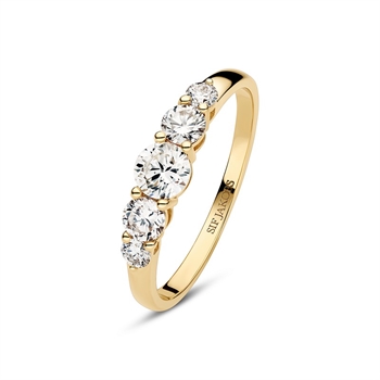 Tiara-Diamantring 0,79 ct in 14 kt Gold – Sif Jakobs