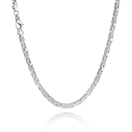 Königshalskette Silber. Erhältlich in mehreren Größen und Längen