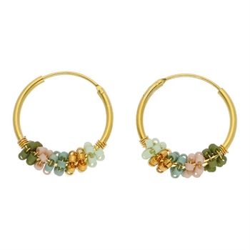 Sanne Ohrringe von Nuni Copenhagen in Dusty Green