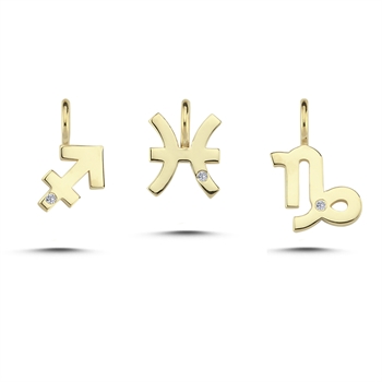 Nuran Sternzeichen Anhänger in 14 Karat Gold | SPAREN 10%