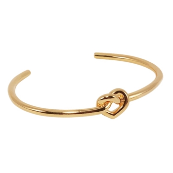 Jane Kønig Tied Heart Armreif in Vergoldet Silber 2