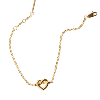 Tied Heart Armband in vergoldetem Silber von Jane Kønig 2