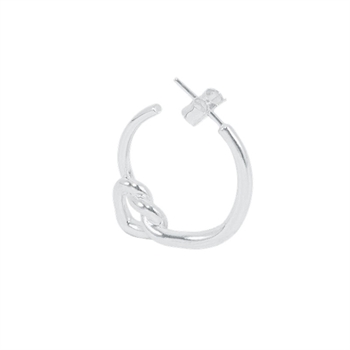 Jane Kønig - Tied hoop in Silber