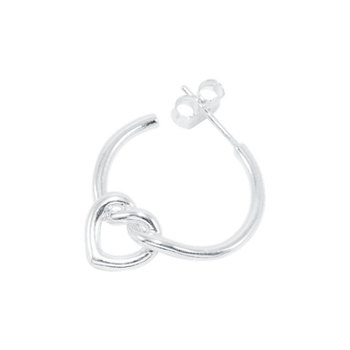 Jane Kønig - Tied hoop in Silber
