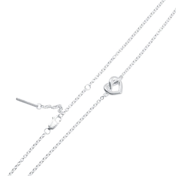 Tied Heart Halskette in Silber von Jane Kønig 3