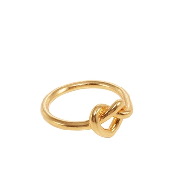 Tied Heart Ring in vergoldetem Silber von Jane Kønig 2