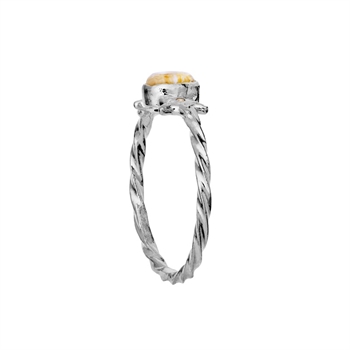 Maanesten - Ula Ring in silber m. Mondstein und ZirkoniaMondstein - Ula Ring in silber m. Mondstein und zirkonia