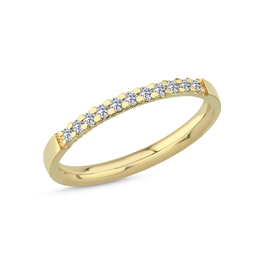 Diamantring in 14 kt. Gold mit 0,16ct Brillant A2471