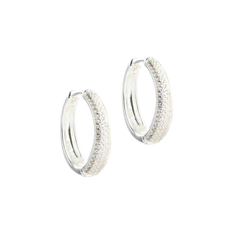 Aqua Dulce - Moon Earstuds in vergoldetem Sterlingsilber