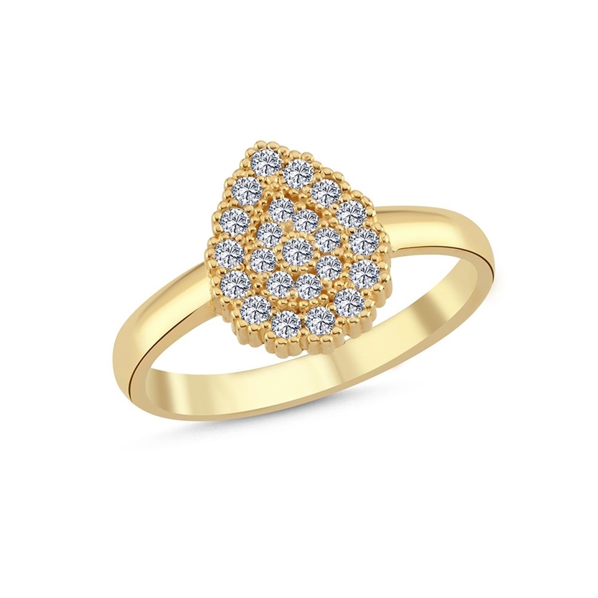 Lily - Ring aus 14 Karat Gold mit Diamanten von insgesamt 0,30 Karat
