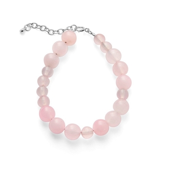 Blush Armband in Silber mit Rosenquarz von Pernille Corydon