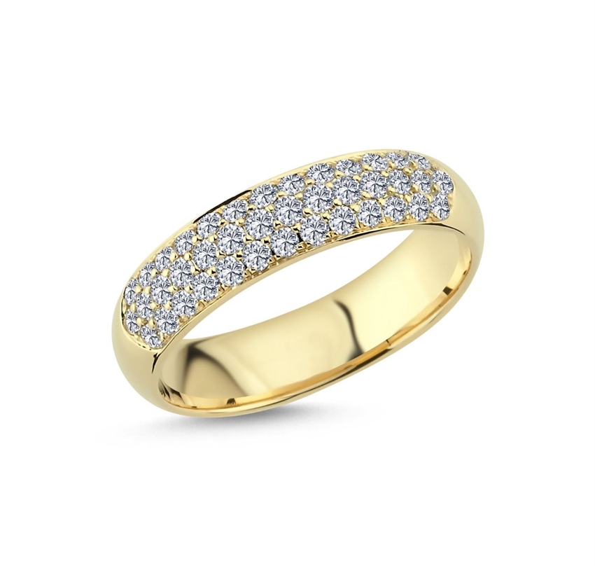 Beauté Diamantring in 14 kt Gold mit insgesamt 0,60 ct