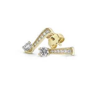 14 kt. Bella-Ohrringe aus Gold mit Diamanten von 0,26-0,66 ct.