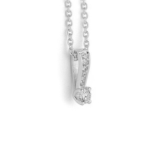 14 kt. Bella-Anhänger aus Weißgold mit Diamanten 0,13-0,33 ct.