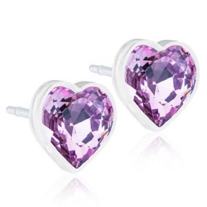 Blomdahl - Ohrring Herz Hell Amethyst Ø6 mm 15-0121-74