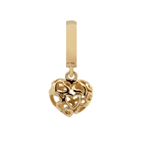 Christina Collect vergoldete Charms - Heart Beat Love