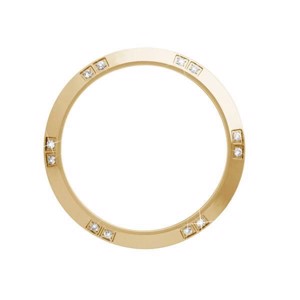 Christina Collect - Topring in vergoldetem Stahl m. 12 Saphiren (36mm)