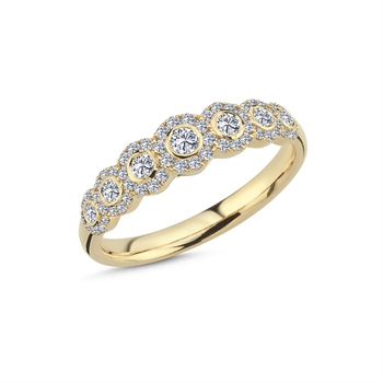 Dutchess-Diamantring in 14 kt Gold von Nuran A2450 057