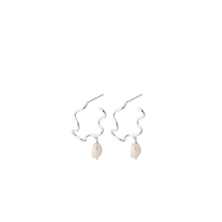 Kleine Bay-Ohrringe mit Perlen Pernille Corydon E-015-S