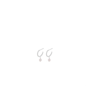 Pernille Corydon - Cloudy Rose Hoops i silber e-061-s