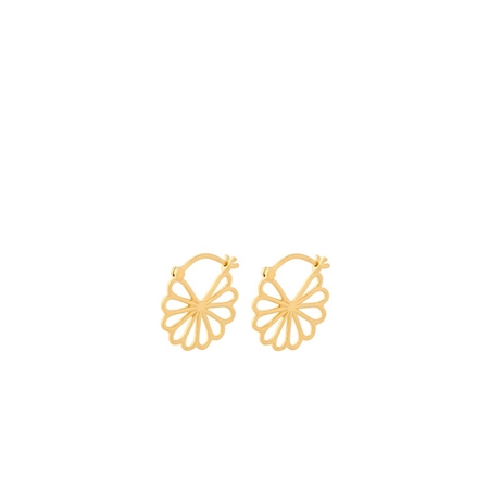 Kleine Bellis-Ohrringe in vergoldete Pernille Corydon E-326-GP