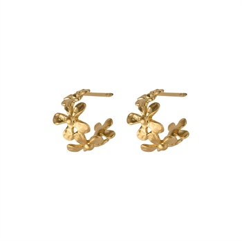 Pernille Corydon Wild Poppy Hoops in vergoldete silber