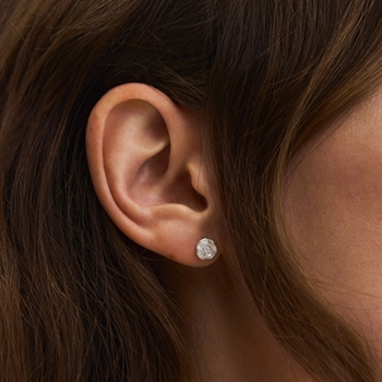 Pernille Corydon - Small Rose Ohrstecker in Silber