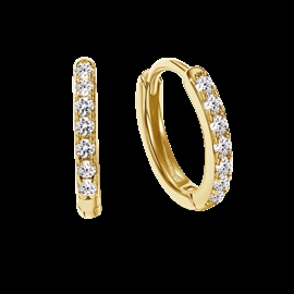 MerlePerle Ohrringe in vergoldet m zirkonia MPE-10038G