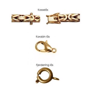 Königskette - 14 kt. Gold Halsketten (Verschiedene Größen und Längen)