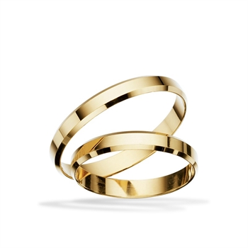 Scrouples Trauringe - Ringe aus 8-14 kt Gold 3 mm.