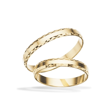 Scrouples Trauringe - Ringe aus 8-14 kt Gold 3 mm.